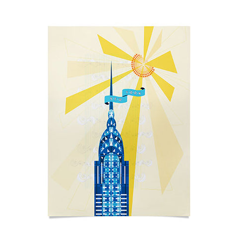 Jennifer Hill New York City Chrysler Building Poster