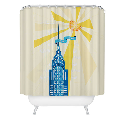 Jennifer Hill New York City Chrysler Building Shower Curtain