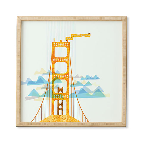 Jennifer Hill San Francisco Golden Gate Framed Wall Art