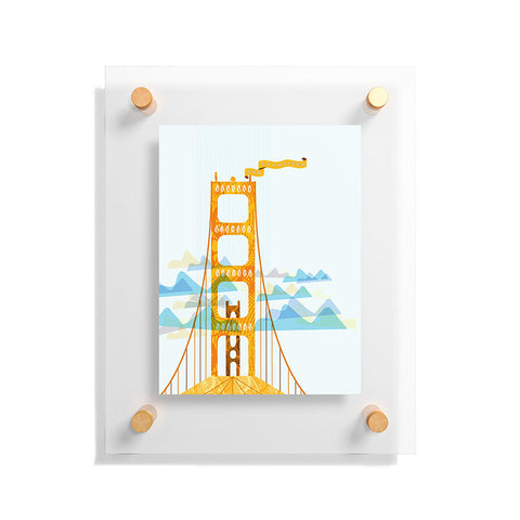 Jennifer Hill San Francisco Golden Gate Floating Acrylic Print