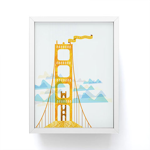 Jennifer Hill San Francisco Golden Gate Framed Mini Art Print