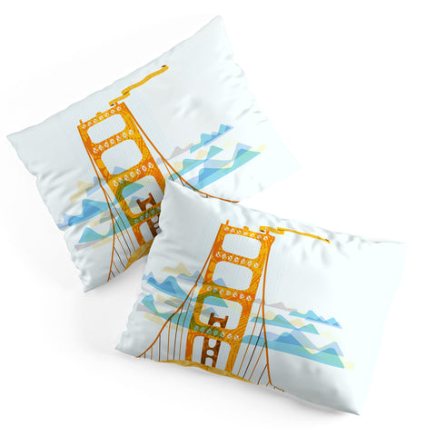 Jennifer Hill San Francisco Golden Gate Pillow Shams