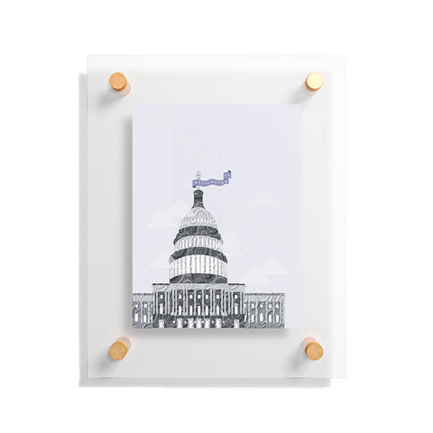 Jennifer Hill Washington DC Capitol Building Floating Acrylic Print