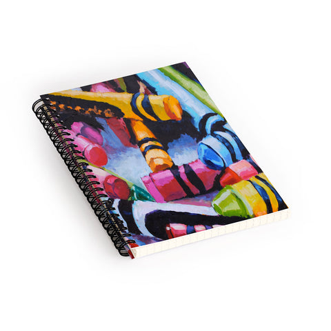 Jenny Grumbles Crayons Spiral Notebook