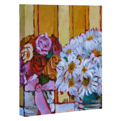 Jenny Grumbles Daisies and Roses Art Canvas