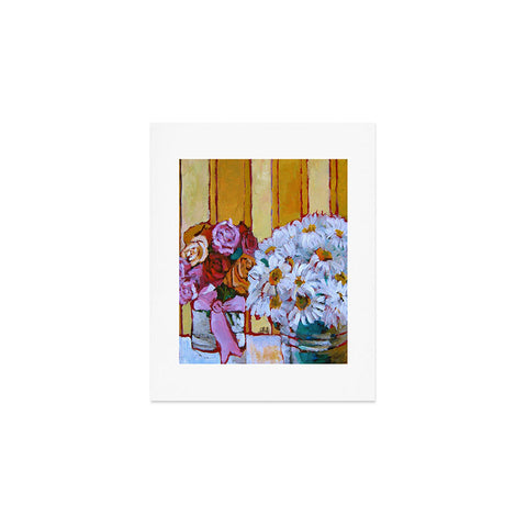 Jenny Grumbles Daisies and Roses Art Print