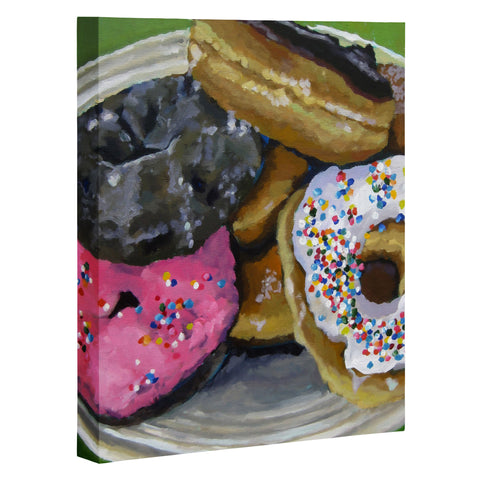 Jenny Grumbles Donuts Art Canvas