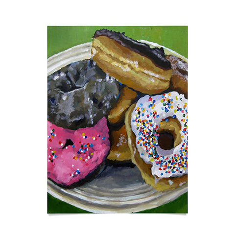 Jenny Grumbles Donuts Poster