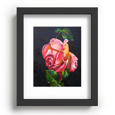 Jenny Grumbles Pink Rose Recessed Framing Rectangle