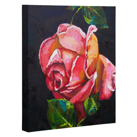 Jenny Grumbles Pink Rose Art Canvas