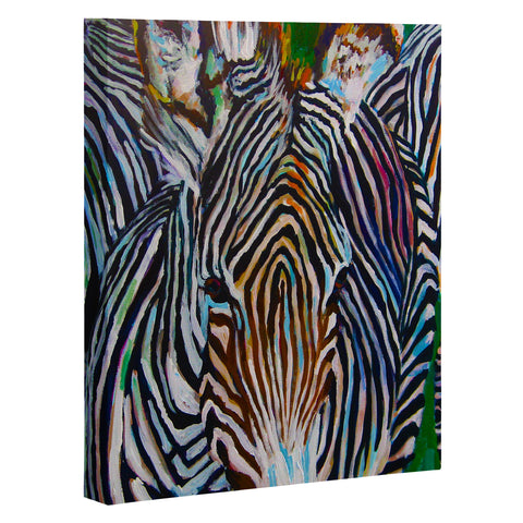 Jenny Grumbles Study In Stripes Art Canvas