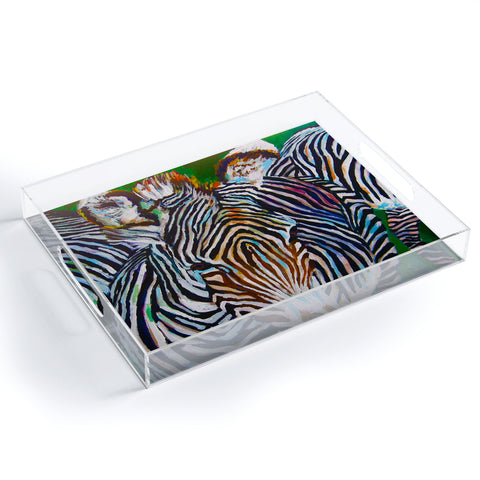 Jenny Grumbles Study In Stripes Acrylic Tray