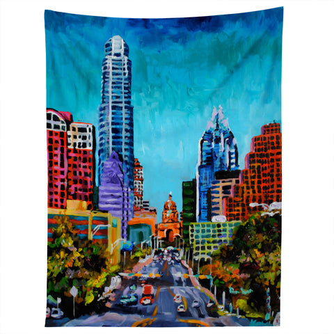 Jenny Grumbles Up South Congress Tapestry