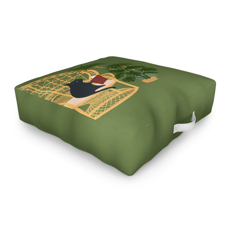 Jimmy Tan Hidden cat 51 private forest Outdoor Floor Cushion