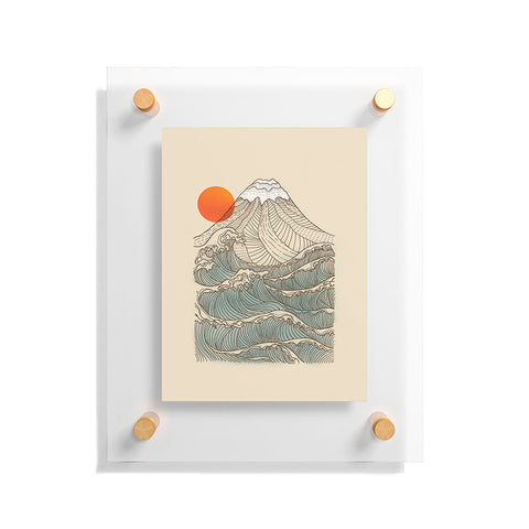 Jimmy Tan Mount Fuji the great wave Floating Acrylic Print