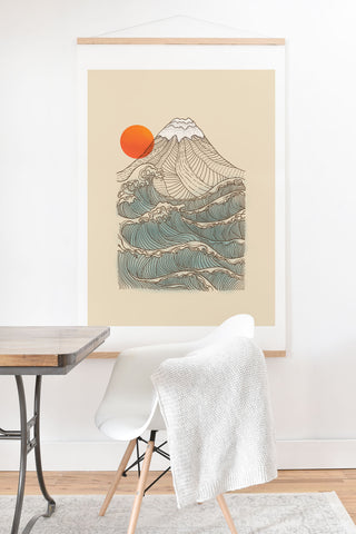 Jimmy Tan Mount Fuji the great wave Art Print And Hanger