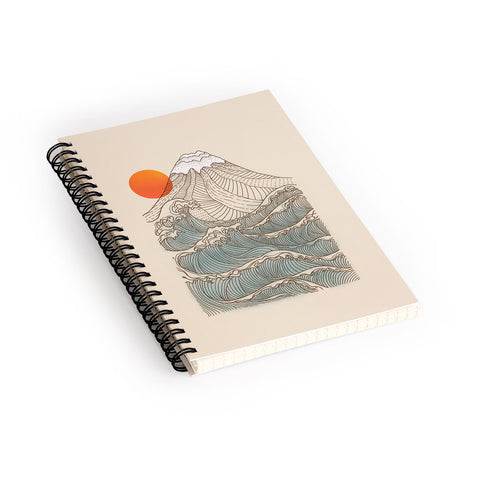 Jimmy Tan Mount Fuji the great wave Spiral Notebook
