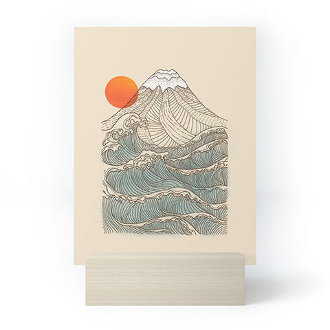 Jimmy Tan Mount Fuji the great wave Mini Art Print