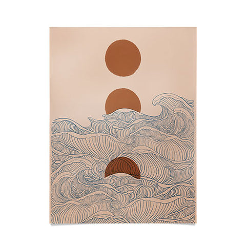Jimmy Tan Vintage abstract landscape Poster
