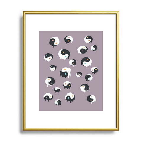 Jimmy Tan Yinyang pattern 1p Metal Framed Art Print