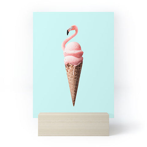 Jonas Loose Flamingo Cone Mini Art Print