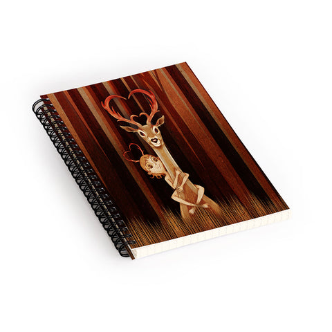 Jose Luis Guerrero Deer 1 Spiral Notebook