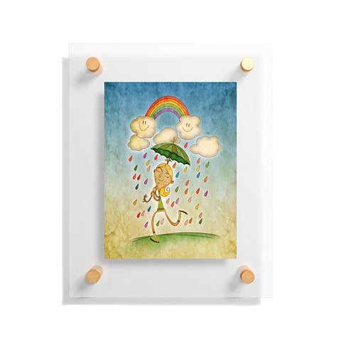 Jose Luis Guerrero Rain 3 Floating Acrylic Print
