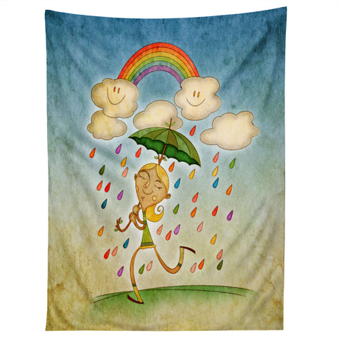 Jose Luis Guerrero Rain 3 Tapestry