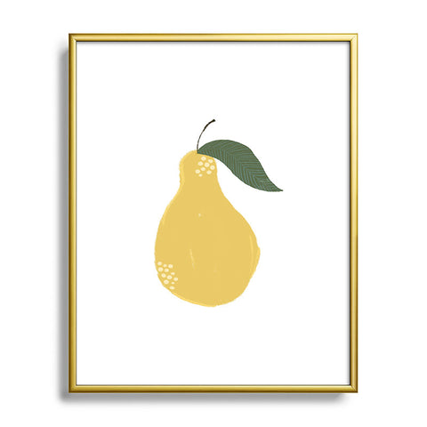 Joy Laforme A Pear is a Pear Metal Framed Art Print