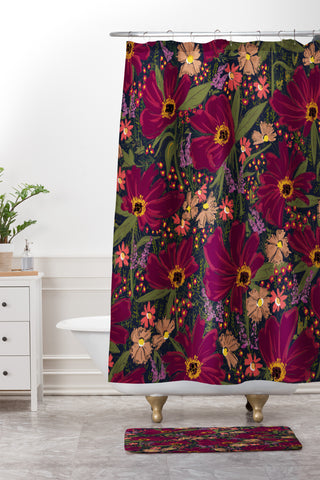 Joy Laforme Anemone Fable Shower Curtain And Mat