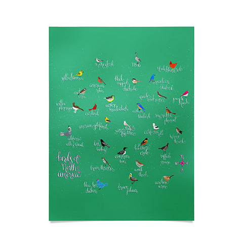 Joy Laforme Birds Of North America Poster
