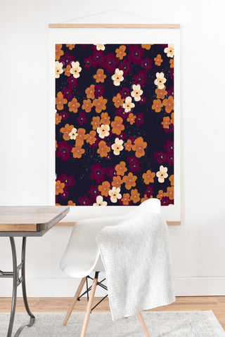 Joy Laforme Blooms of Mini Pansies Art Print And Hanger