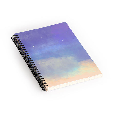 Joy Laforme Bonne Nuit Blue Spiral Notebook