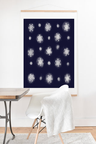 Joy Laforme Christmas Snow Art Print And Hanger