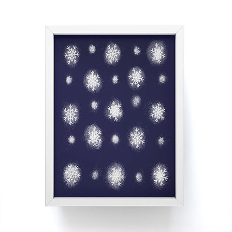 Joy Laforme Christmas Snow Framed Mini Art Print