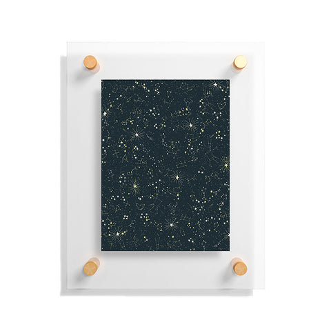 Joy Laforme Constellations In Midnight Blue Floating Acrylic Print