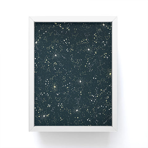 Joy Laforme Constellations In Midnight Blue Framed Mini Art Print