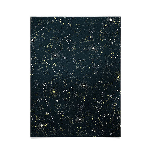 Joy Laforme Constellations In Midnight Blue Poster