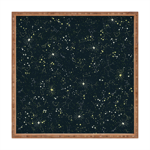 Joy Laforme Constellations In Midnight Blue Square Tray
