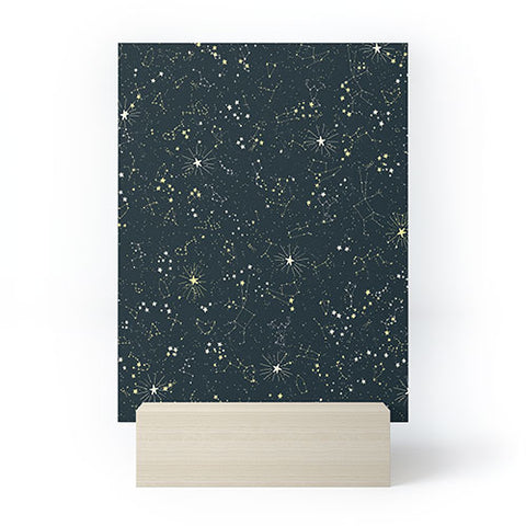 Joy Laforme Constellations In Midnight Blue Mini Art Print