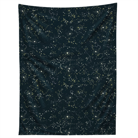 Joy Laforme Constellations In Midnight Blue Tapestry