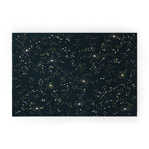 Joy Laforme Constellations In Midnight Blue Welcome Mat