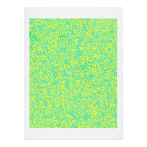 Joy Laforme Coral Me Lime Art Print