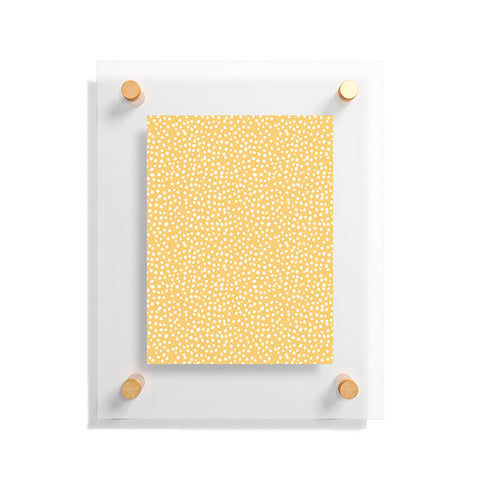 Joy Laforme Dots In Orange Floating Acrylic Print
