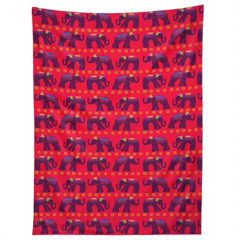 Joy Laforme Elephants Deco Tapestry
