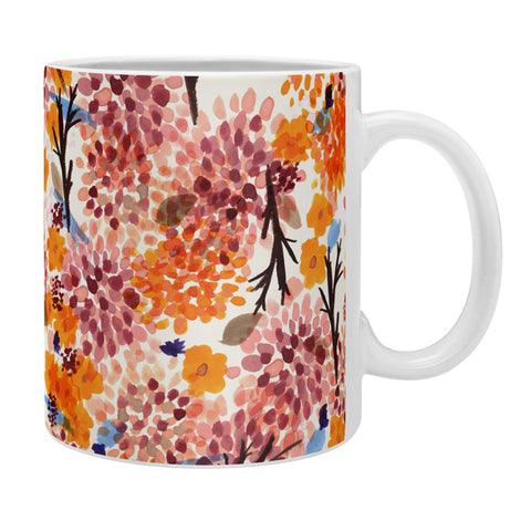 Joy Laforme Floral Forest Orange Coffee Mug