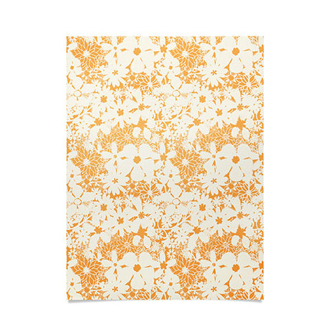 Joy Laforme Floral Rainforest In Yellow Poster