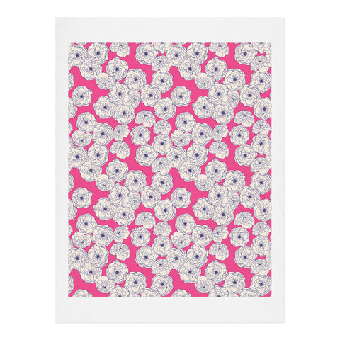 Joy Laforme Floral Sophistication In Pink Art Print
