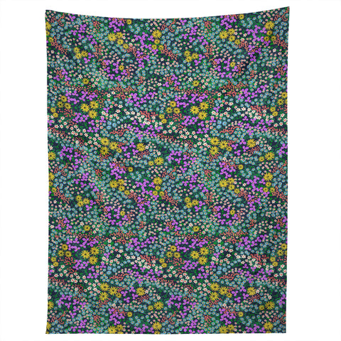 Joy Laforme Flower Bed Tapestry
