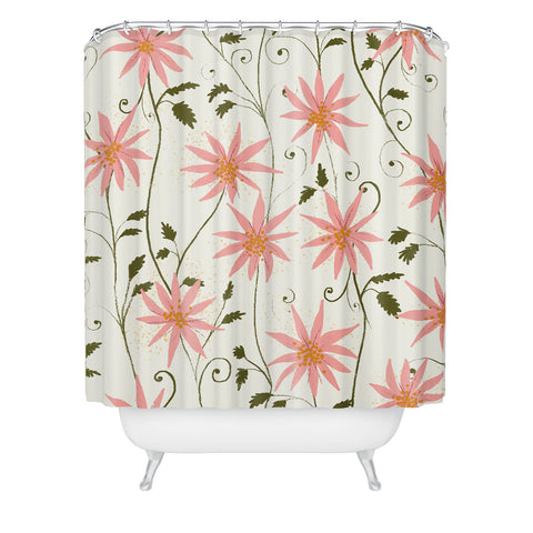 Joy Laforme Folklore Floral Shower Curtain